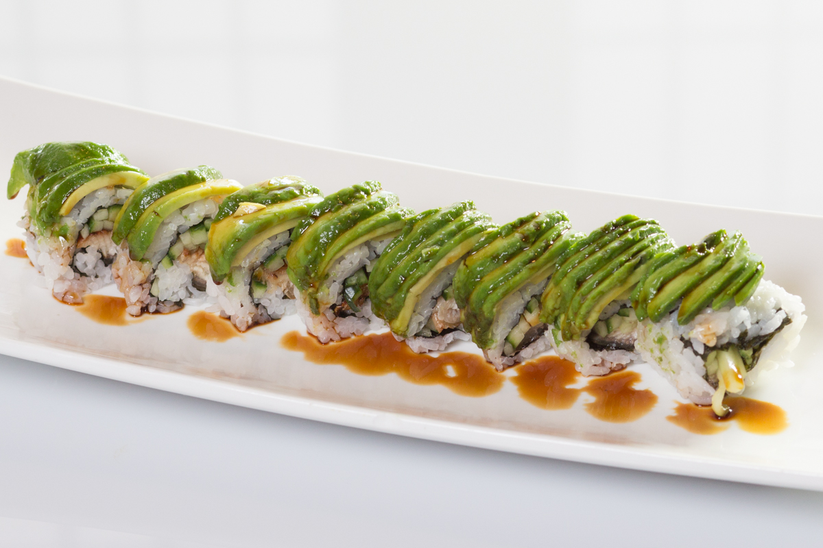 Order SR2. Dragon Roll food online from Hibachi Grill And Supreme Buffet- Buffet store, Grand Rapids on bringmethat.com