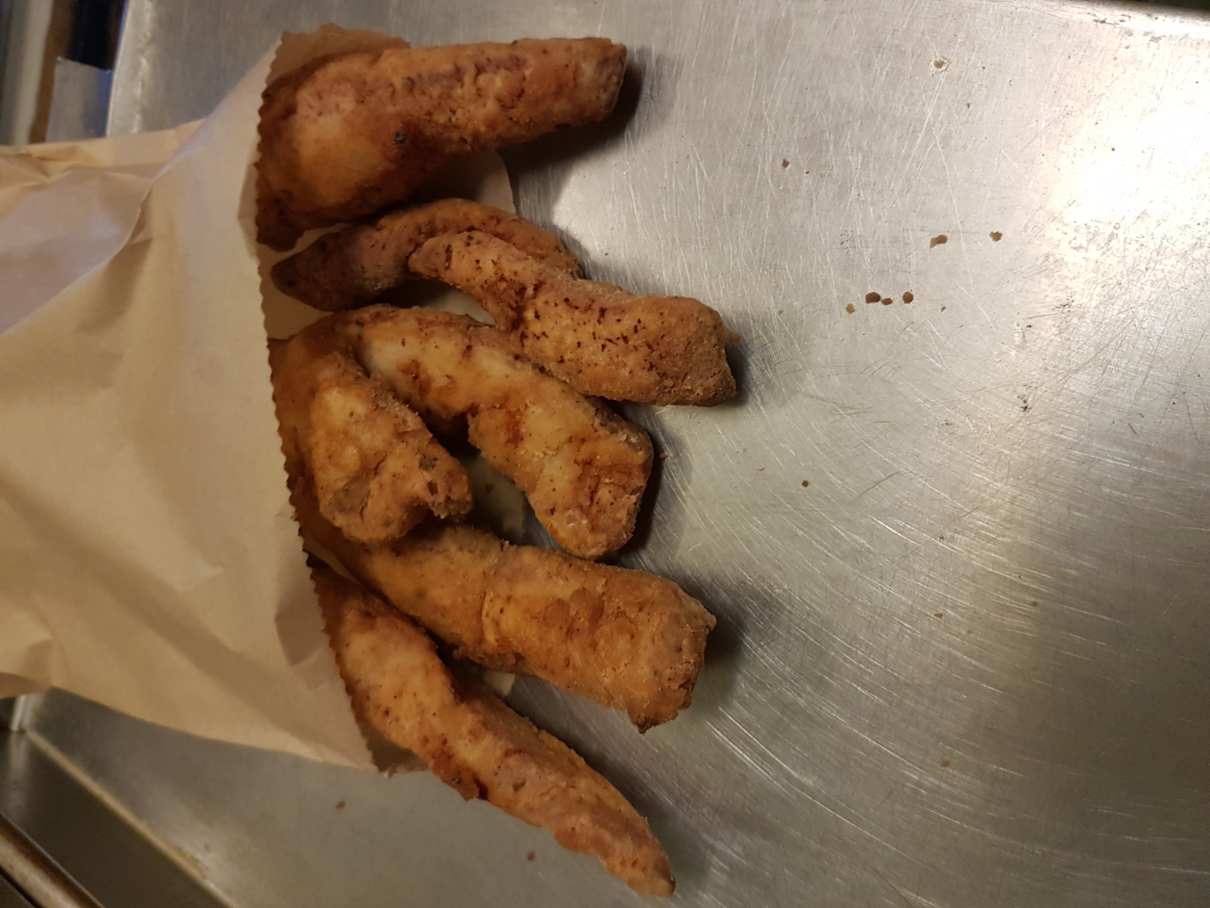 Order Chicken Fingers (chicken strips) with fries food online from Breakfast Land store, Chicago on bringmethat.com