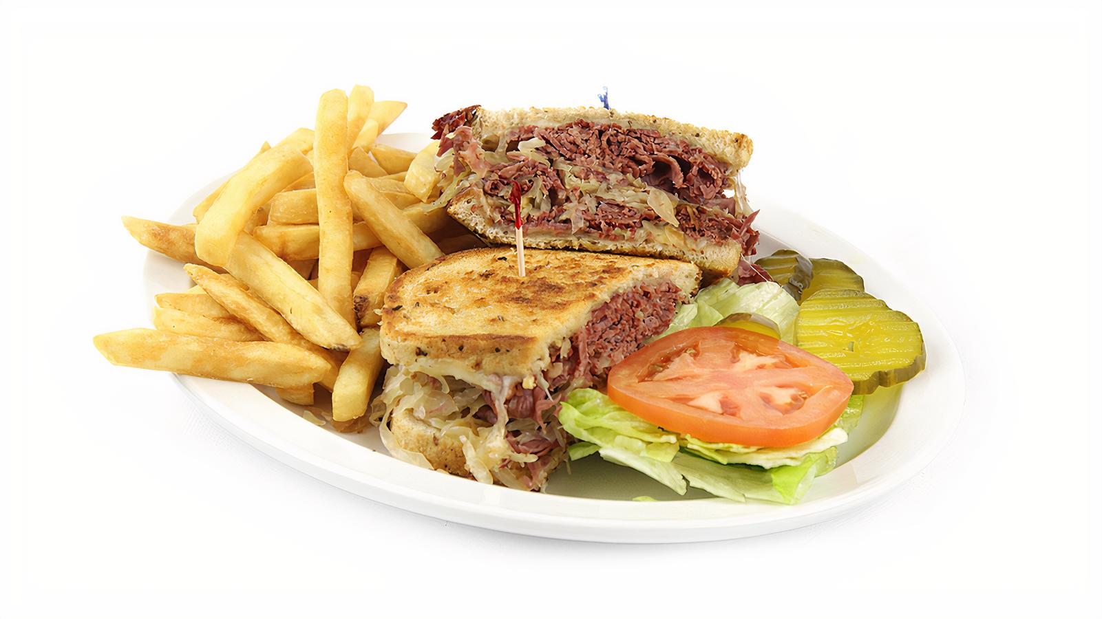 Order Reuben Sandwich food online from Matty's Grill & Pancake House store, Shorewood on bringmethat.com