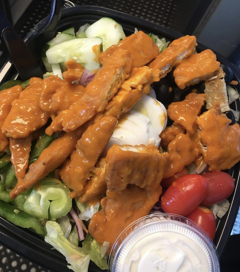 Order Buffalo Crispy Chicken Salad food online from Chubbys store, Philadelphia on bringmethat.com