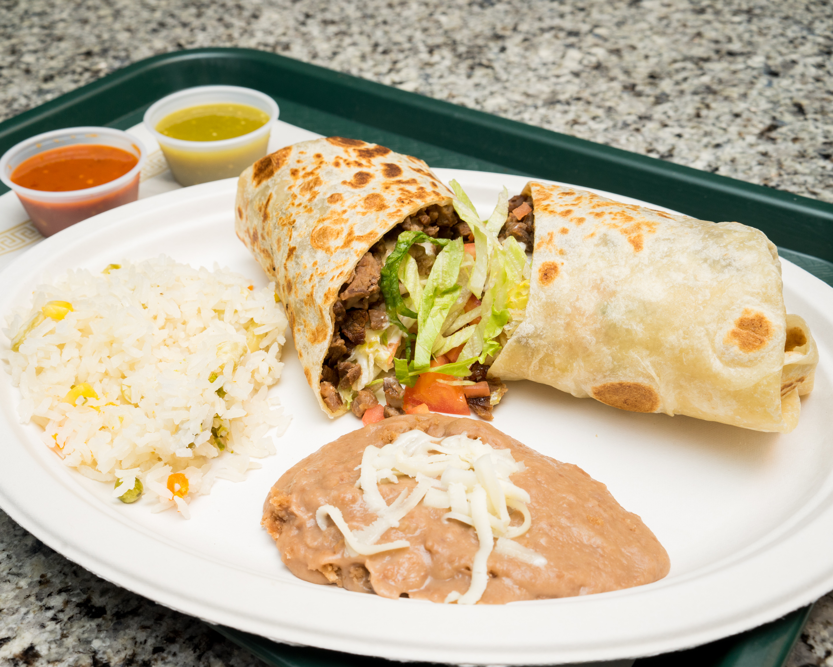 Order Burrito dinner food online from George's store, Chicago on bringmethat.com