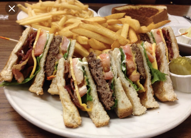 Order Hamburger Triple Decker Sandwich food online from Taste Cafe & Grill store, Ozone Park on bringmethat.com