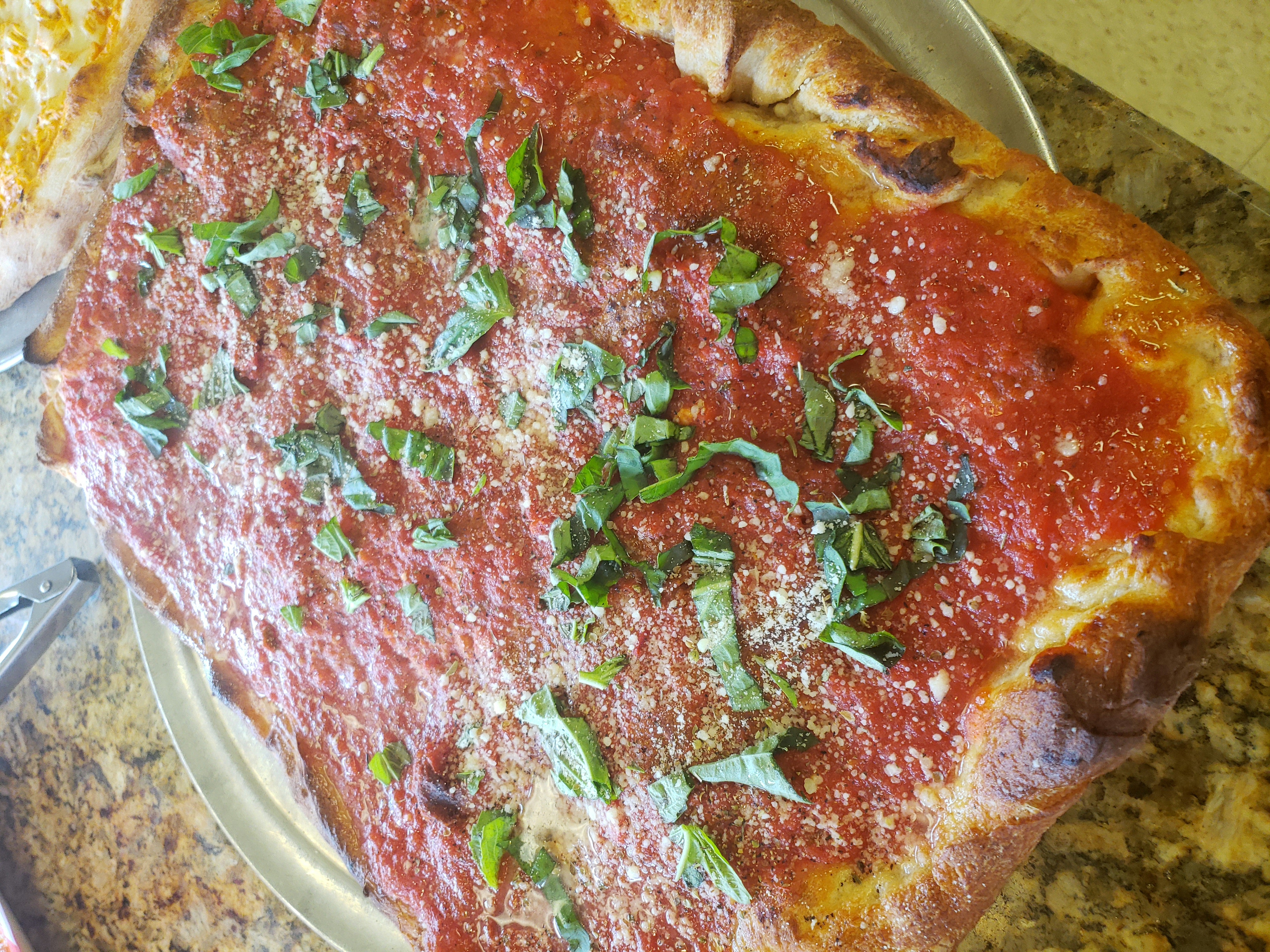 Order 12 cut square grandma pizza food online from Antonio's Pizza store, West Pittston on bringmethat.com
