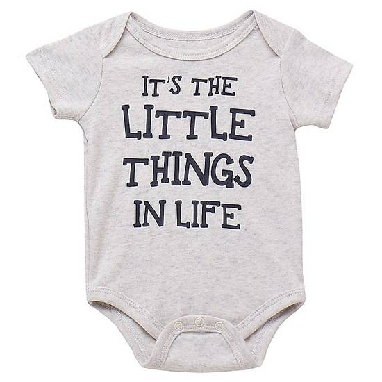 Order Baby Starters® BWA® Newborn Little Things Bodysuit in Oatmeal food online from Bed Bath & Beyond store, Lancaster on bringmethat.com