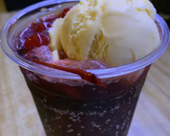 Order Cherry Coke Float  food online from Van Gogh's Ear Cafe store, Union on bringmethat.com