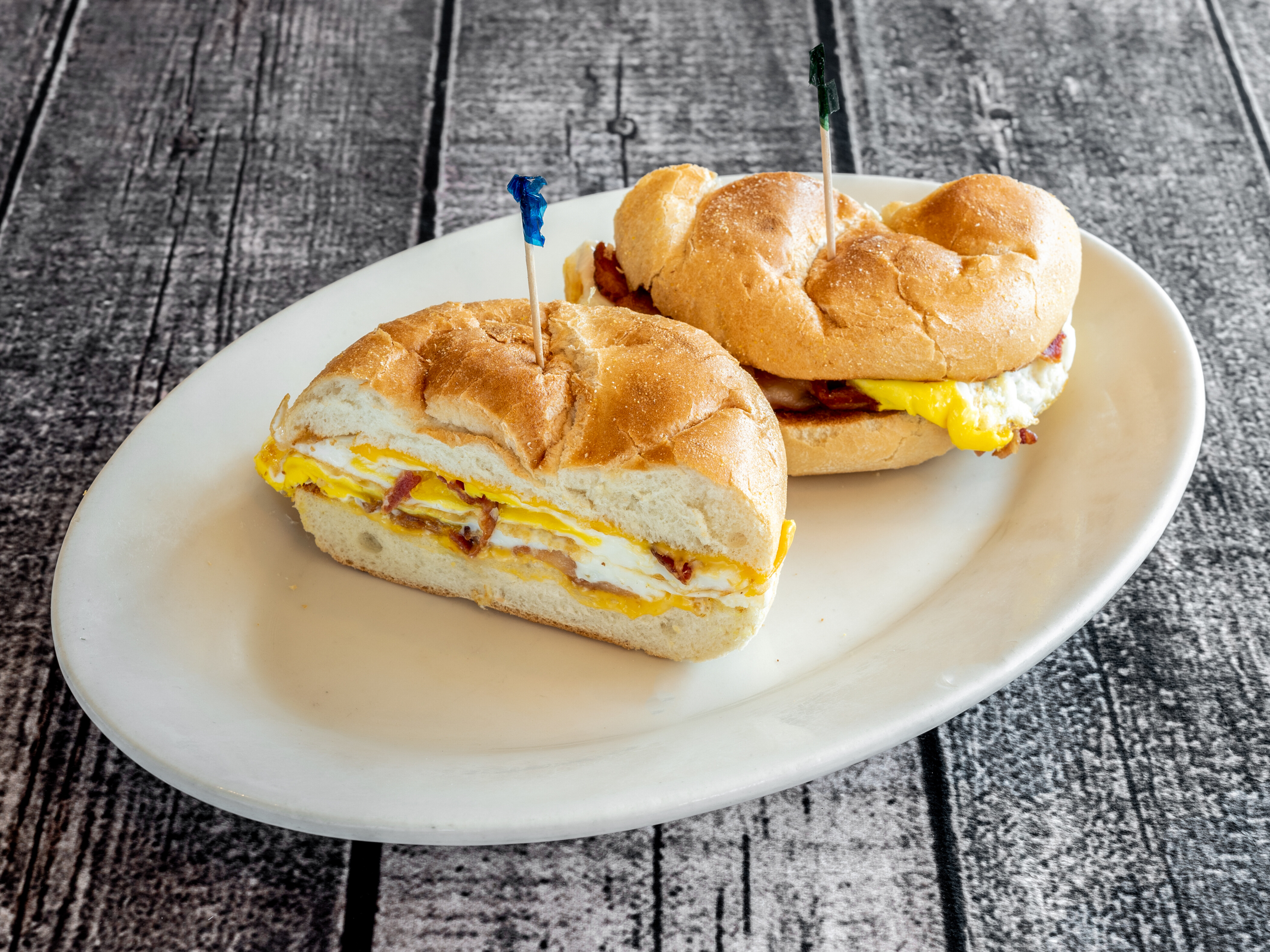 Order Fried Egg Sandwich with Bacon food online from Stirling Diner store, Stirling on bringmethat.com