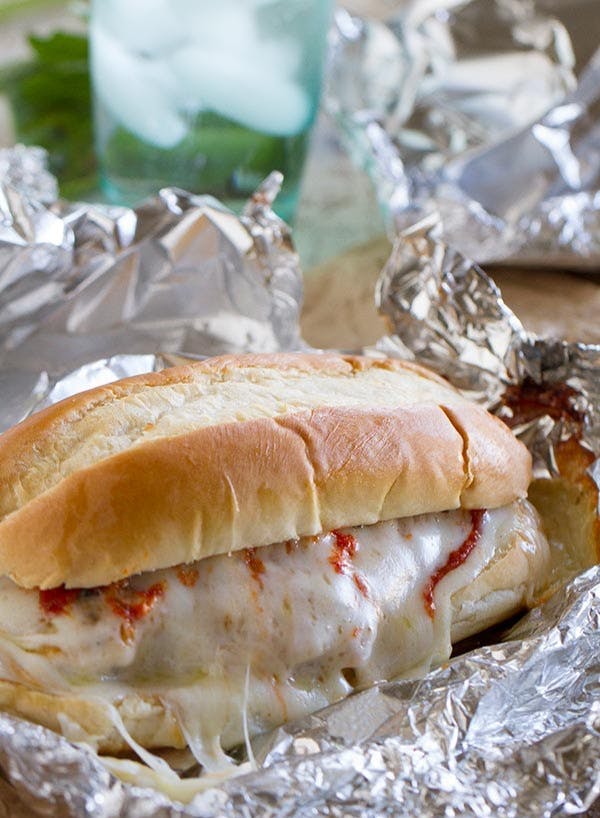 Order 7. Chicken Parmesan Sandwich - Sandwich food online from Chicos Pizza store, San Francisco on bringmethat.com