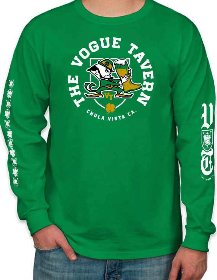 Order St Patricks Day Long Sleeve food online from Tavern At The Vogue store, Chula Vista on bringmethat.com