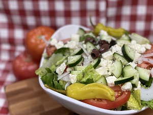 Order Greek Salad food online from Natasha Wrap Bowl Palace store, Washington on bringmethat.com