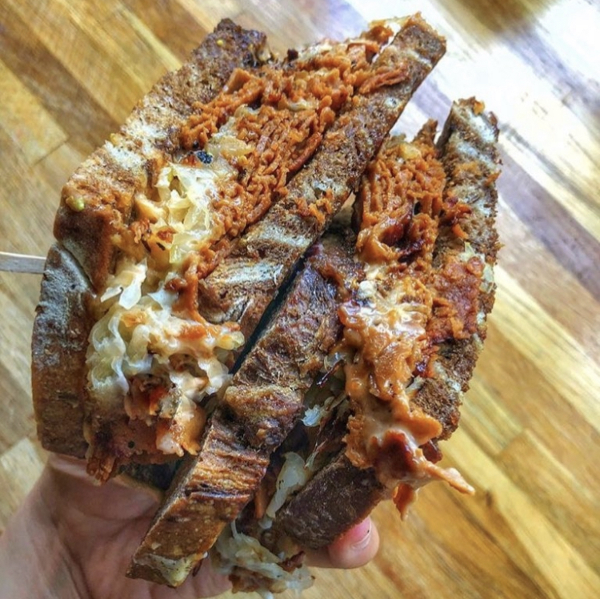 Order Reuben Sandwich food online from Subculture Vegan Deli & Previsions store, Albany on bringmethat.com