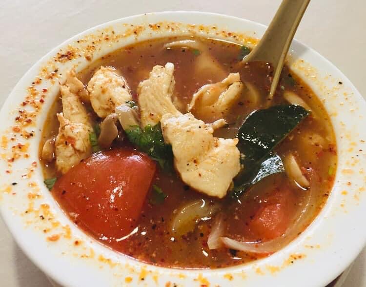 Order 1. Tom Yum Chicken Soup food online from Jewel of Siam Restaurant store, Orland Park on bringmethat.com