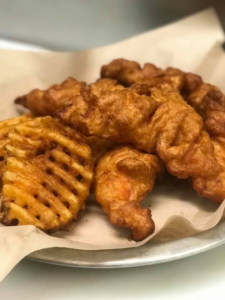 Order Chicken and Waffle Fries food online from Bourbons Bar & Grill store, Coal Valley on bringmethat.com