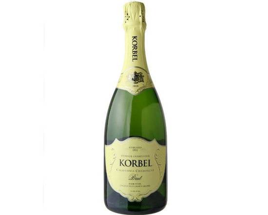Order Korbel Champagne Cellars, Organic Brut California Champagne (NV) · 750 mL food online from House Of Wine store, New Rochelle on bringmethat.com