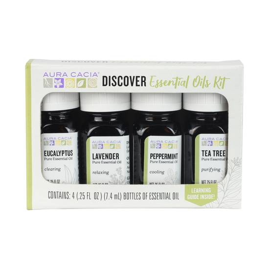 Order Aura Cacia Discover Essential Oils Kit (1 ct) food online from Rite Aid store, Palm Desert on bringmethat.com