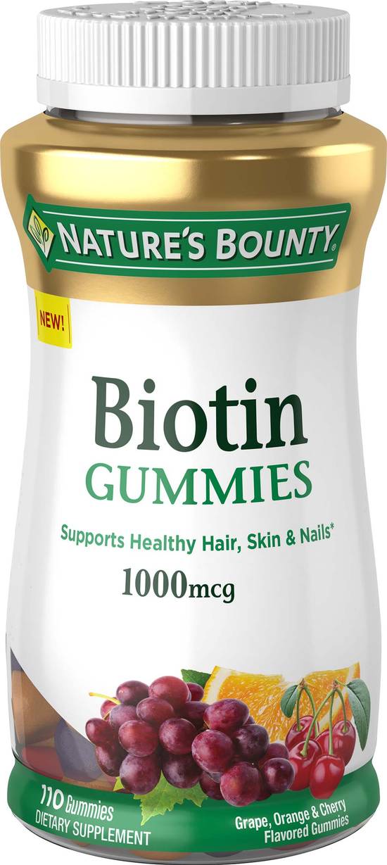 Order Nature's Bounty Biotin Gummies (110 ct) food online from Rite Aid store, Palm Desert on bringmethat.com