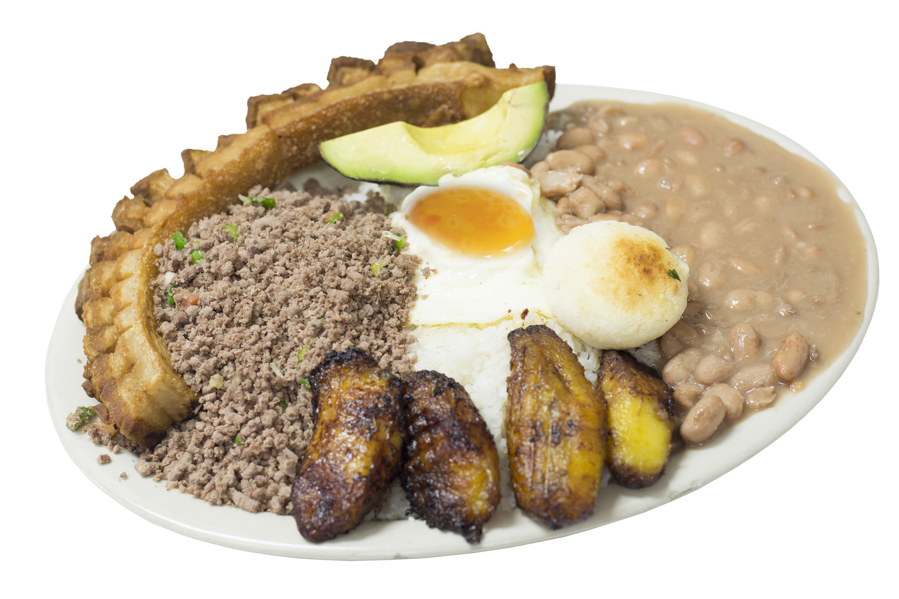 Order Bandeja Campesina / Country Platter  food online from Mr. Mario store, College Point on bringmethat.com
