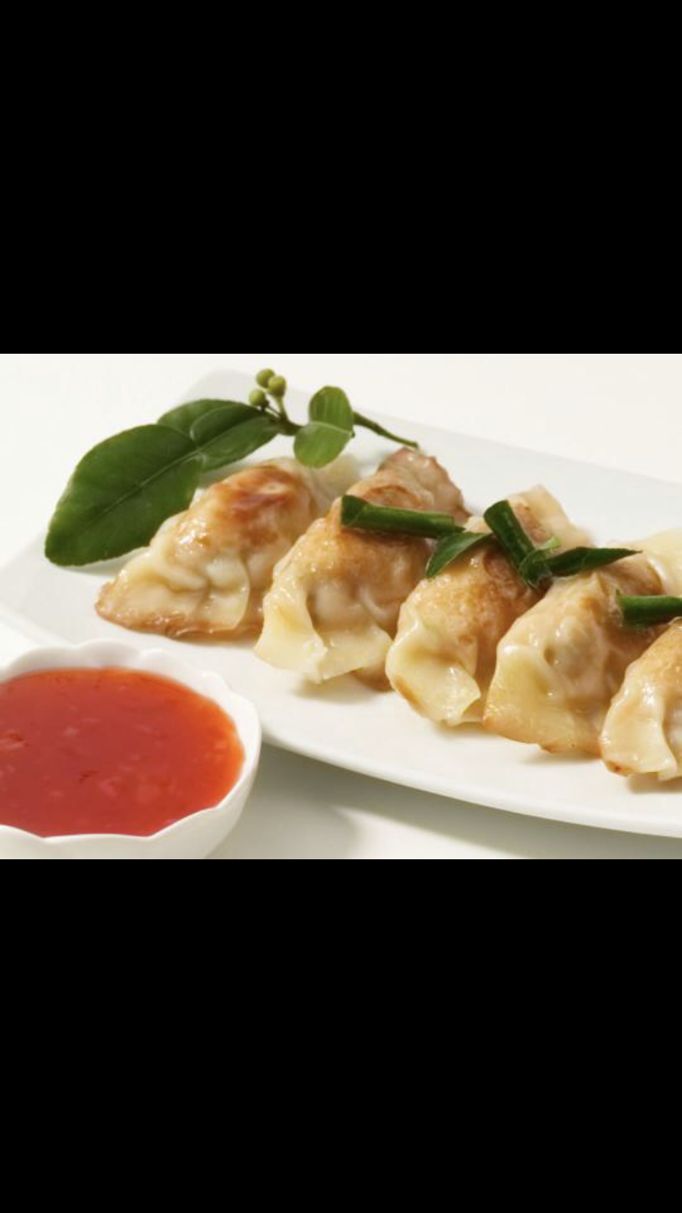 Order 6. Homemade Fried Dumplings food online from Chopsticks Chinese Cuisine store, Ann Arbor on bringmethat.com