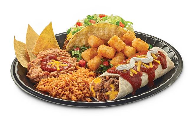 Order Casita Burrito® Platter Meal food online from Taco Time store, Oregon City on bringmethat.com