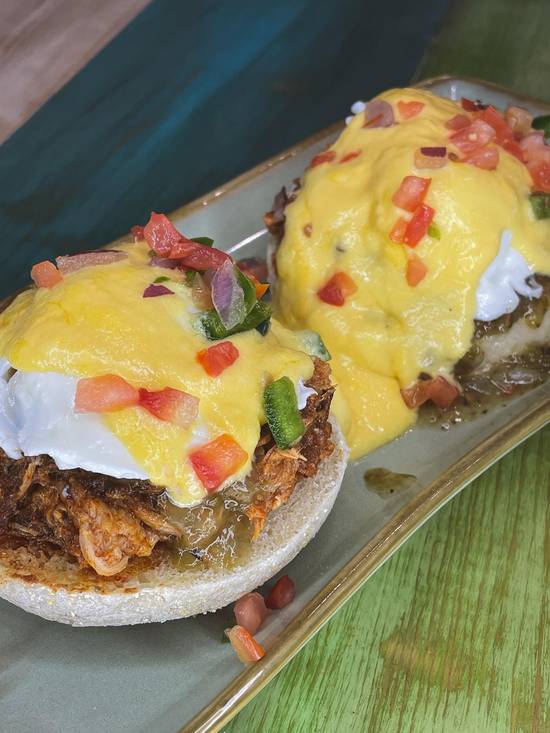 Order Southwest Eggs Benedict food online from What Crackin Cafe store, Mesa on bringmethat.com