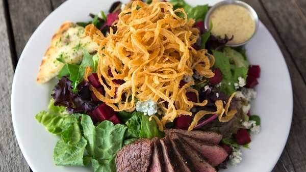 Order Steak Salad food online from The League store, Lakeway on bringmethat.com