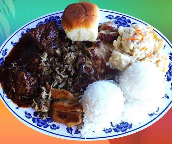 Order Catering Sampler food online from Rutts Hawaiian Cafe store, Gardena on bringmethat.com