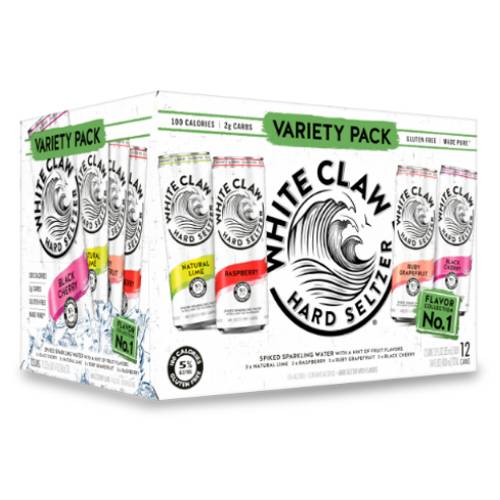 Order White Claw Hard Seltzer Variety Pack - 12 oz Cans/12 Pack food online from Bottle Shop & Spirits store, Los Alamitos on bringmethat.com