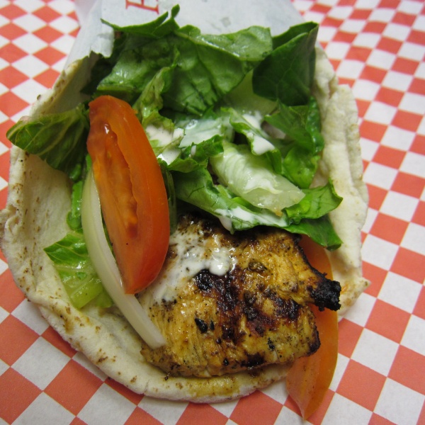 Order 8. Chicken Shish Kabob Sandwich food online from Shako Mako Grill store, Glendale on bringmethat.com