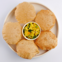 Order Puri Bhaji(3) food online from Hyderabad Express Indian Bistro store, Quincy on bringmethat.com