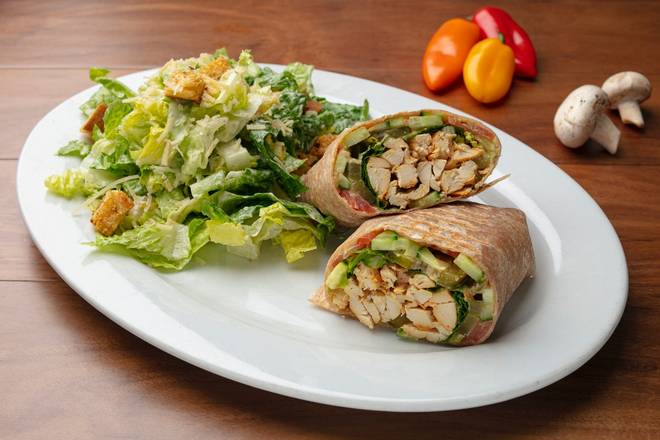 Order Chicken Wrap food online from Panini Kabob Grill store, Riverside on bringmethat.com