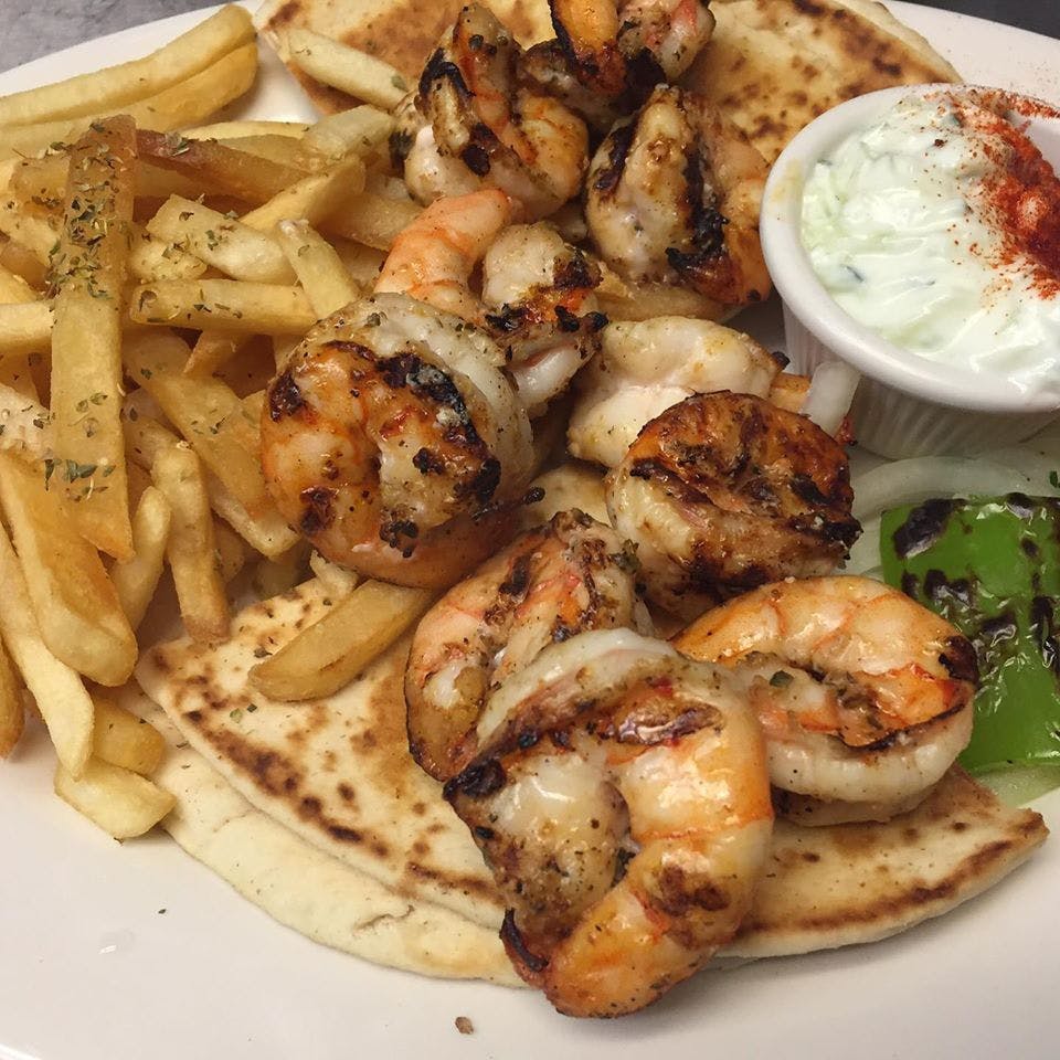Order Shrimp Platter - Platter food online from Mykonos Restaurant store, North Arlington on bringmethat.com