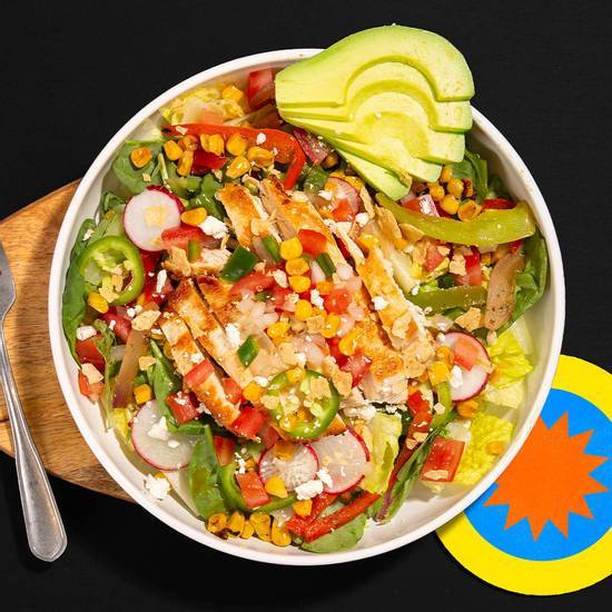 Order Chicken Salad food online from Feisty Burrito Bowls | Mexican store, Lakewood on bringmethat.com