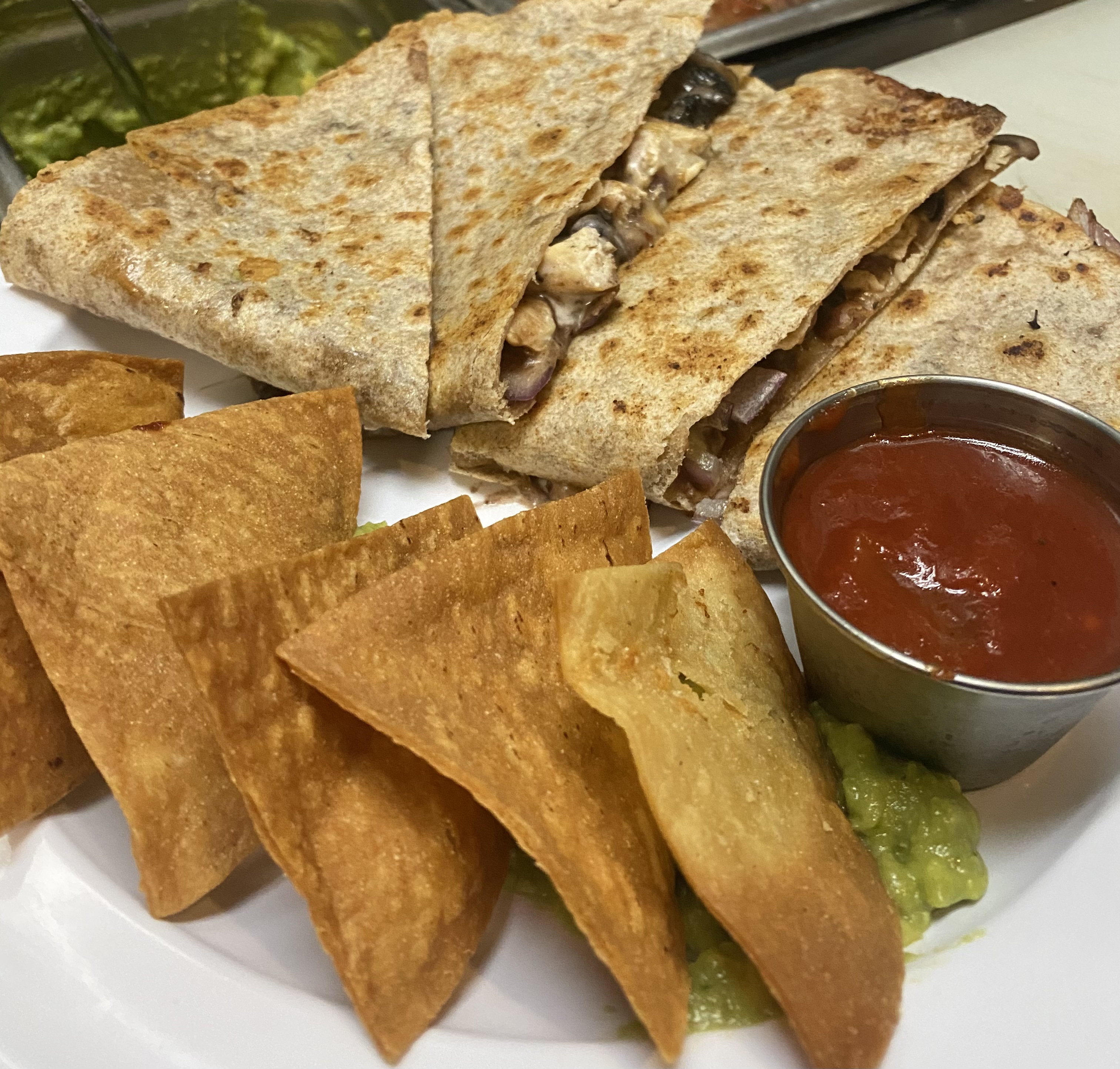 Order Chicken Quesadilla food online from Good health cafe store, New York on bringmethat.com