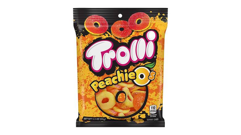 Order Trolli Peachie O'S Sour Gummy Rings Candy food online from Anderson Convenience Markets #140 store, Omaha on bringmethat.com