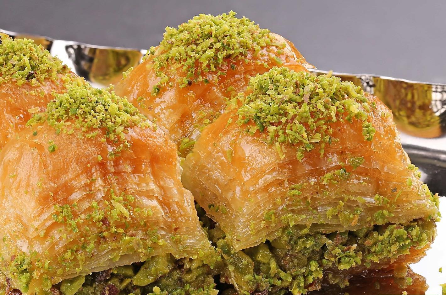 Order Pistachio Baklava food online from Pizza Sauce store, Rosedale on bringmethat.com