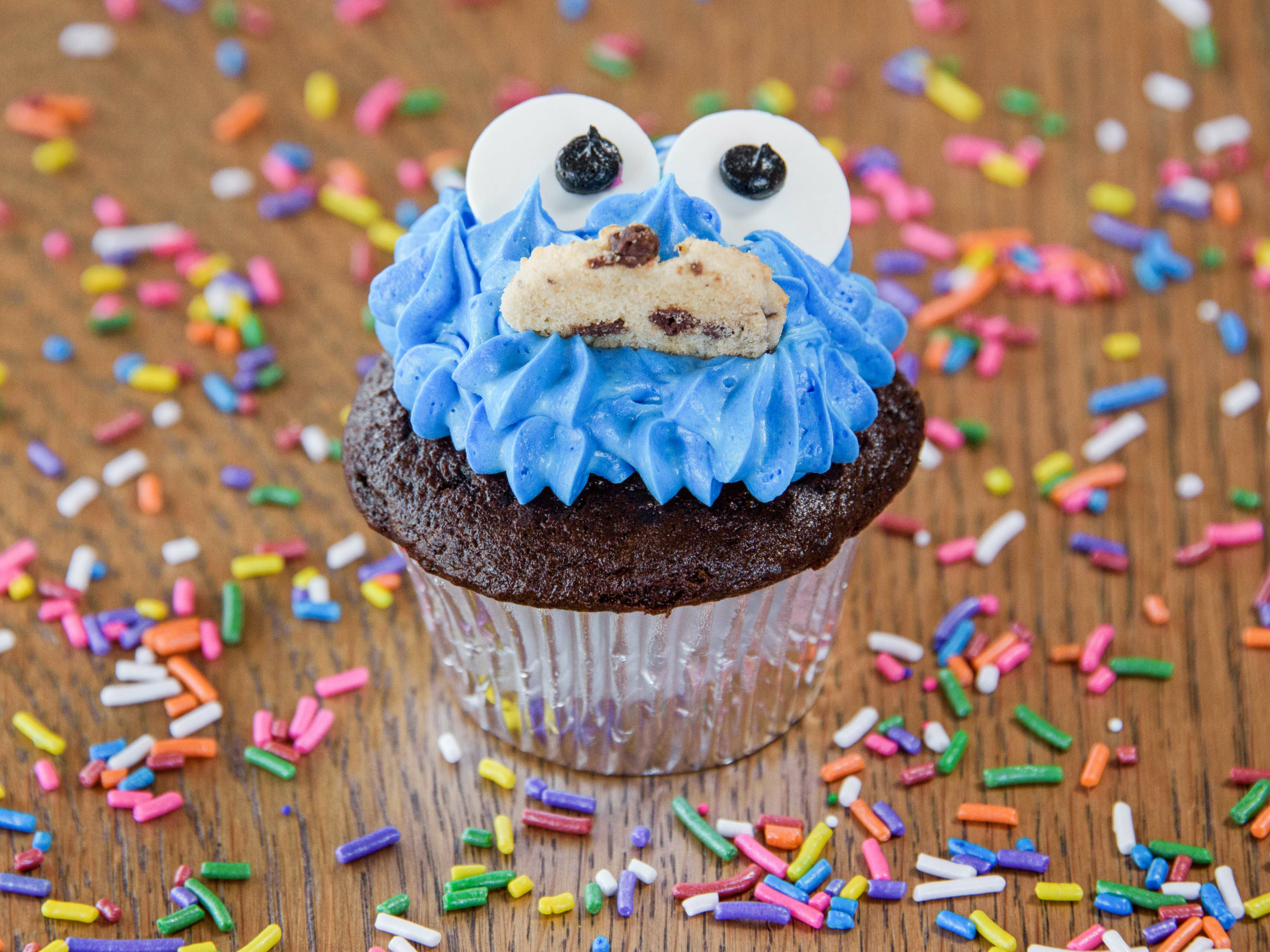 Order Cookie Monster Cupcake food online from Simply Cakes And Cupcakes store, Mission Viejo on bringmethat.com