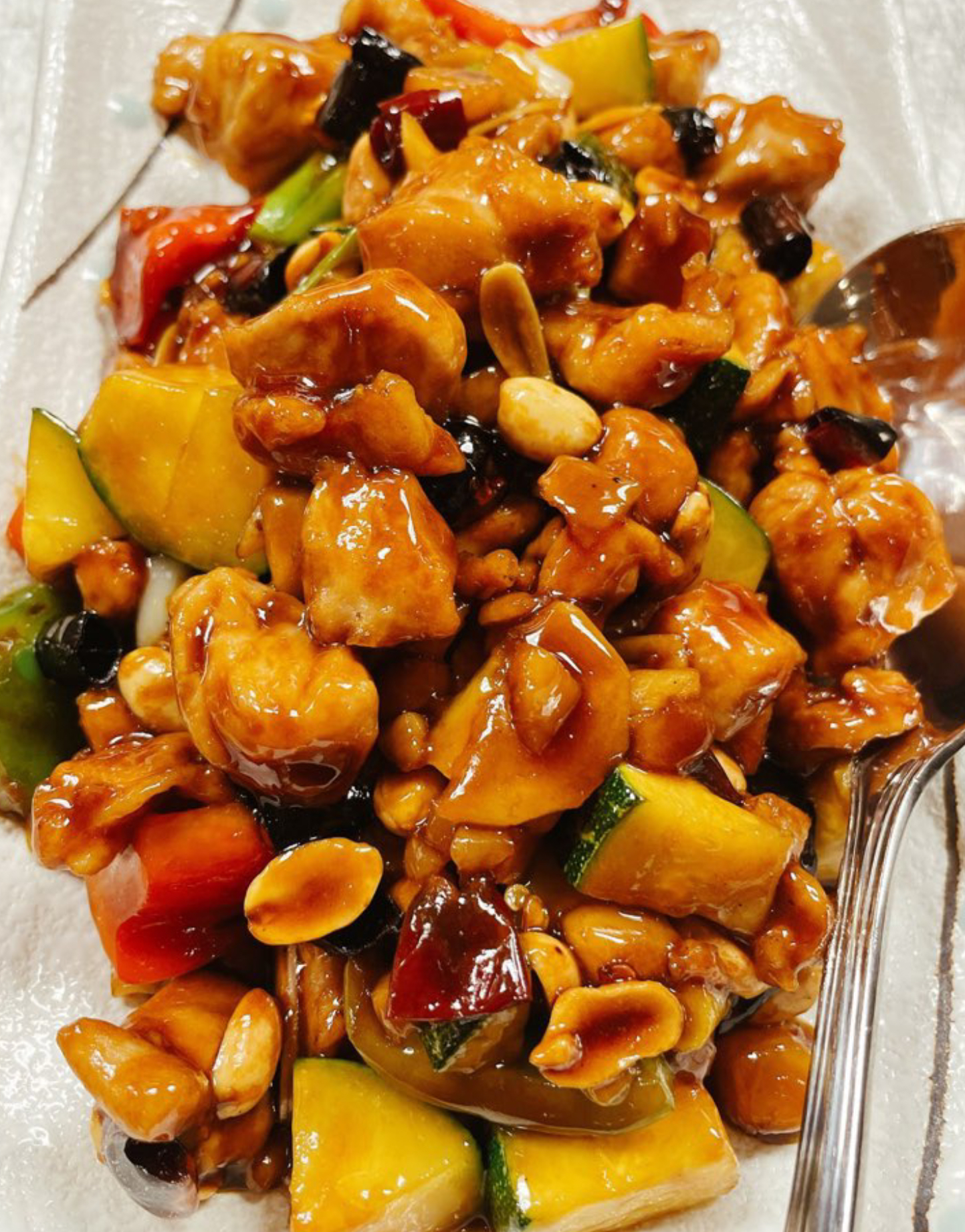 Order Kung Pao Chicken 宫爆鸡丁 food online from The Mandarin store, Menlo Park on bringmethat.com
