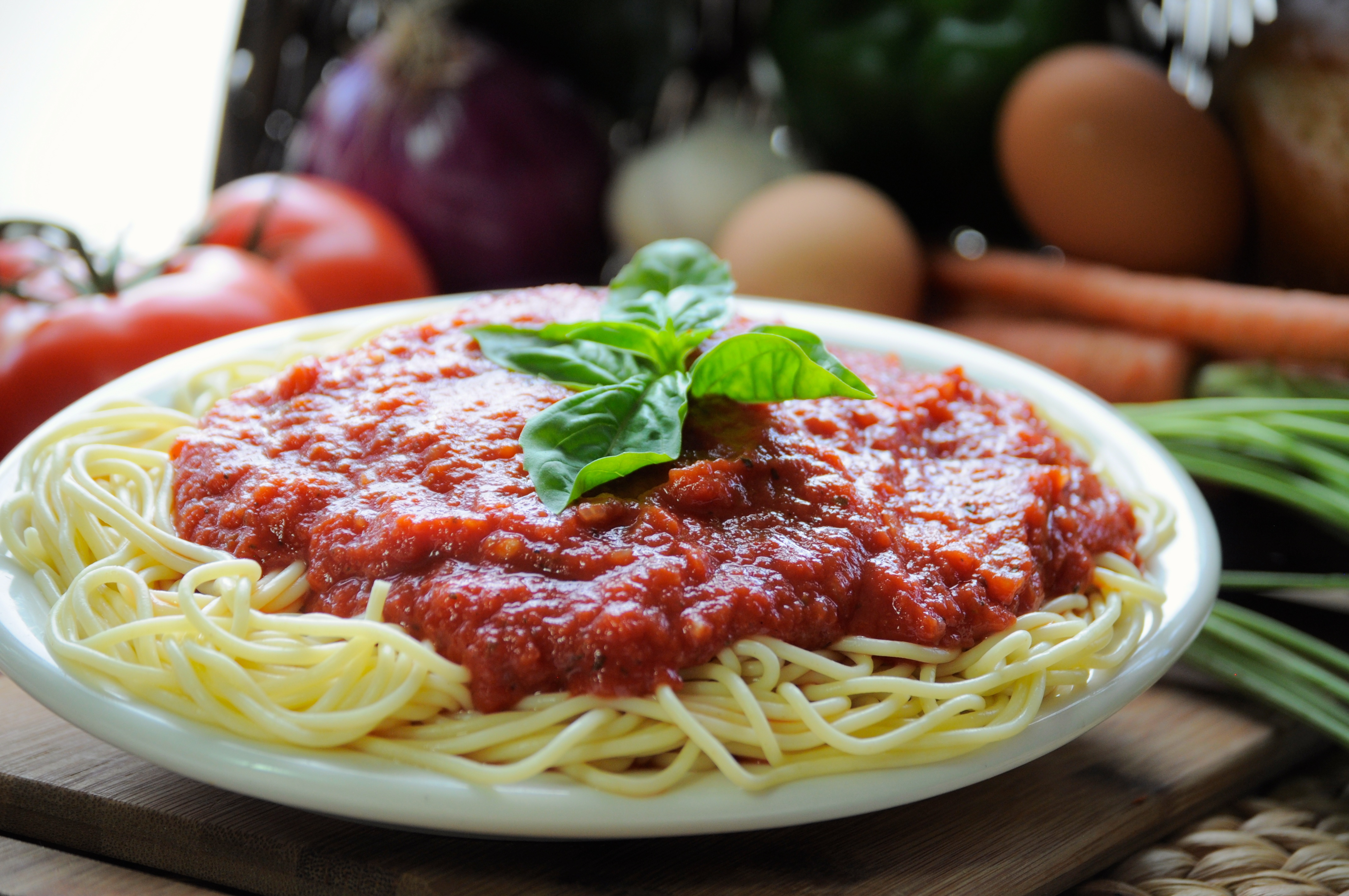 Order Spaghetti food online from Upper Crust Pizza store, Oceanside on bringmethat.com