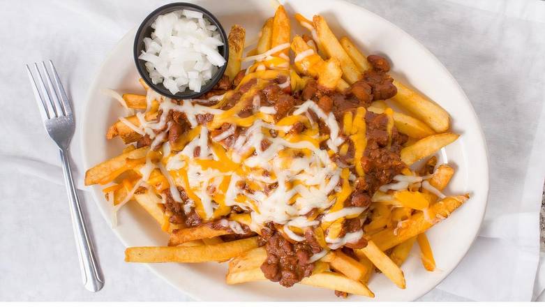 Order Chili Melfries food online from The Original Mels store, San Leandro on bringmethat.com