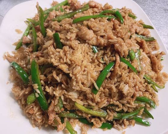 Order 青椒肉丝炒饭 Shredded Pork and Green Pepper Fried Rice food online from Chengdu Taste store, Alhambra on bringmethat.com