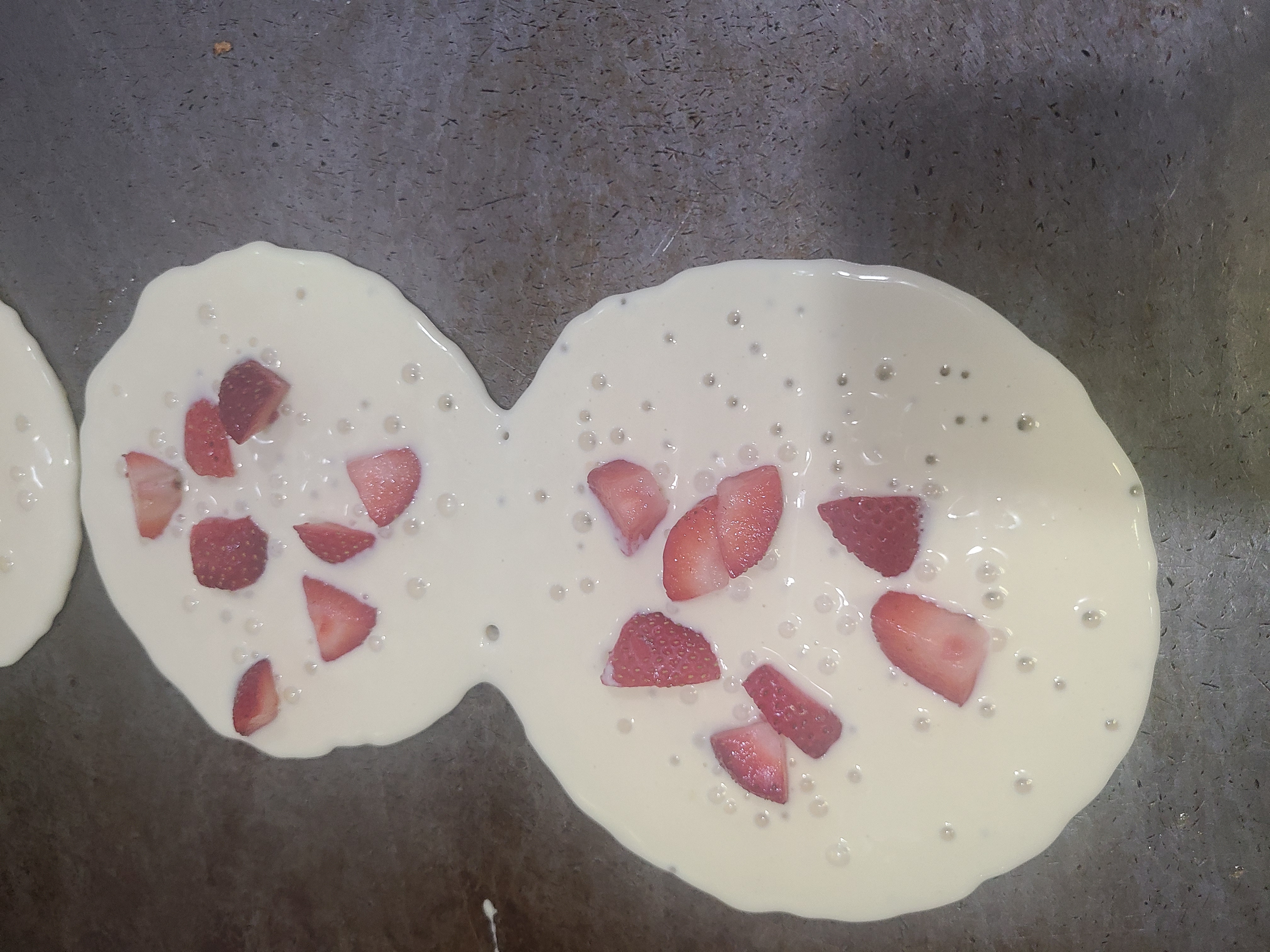 Order Strawberry Pancakes  food online from Forest Hills Bagels store, Forest Hills on bringmethat.com