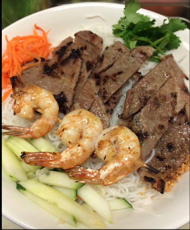 Order V5. Grilled Pork & Shrimp food online from Que Huong store, Plano on bringmethat.com