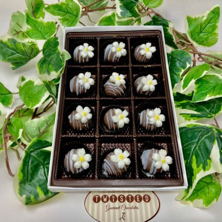 Order Cherry blossom prailine gift assortment food online from Twisted Gourmet Chocolates store, Passaic on bringmethat.com