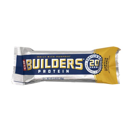 Order Clif Builders Protein - Vanilla Almond food online from IV Deli Mart store, Goleta on bringmethat.com