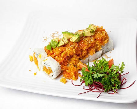 Order EBI Crunch Roll food online from Kumori Sushi & Teppanyaki store, San Antonio on bringmethat.com
