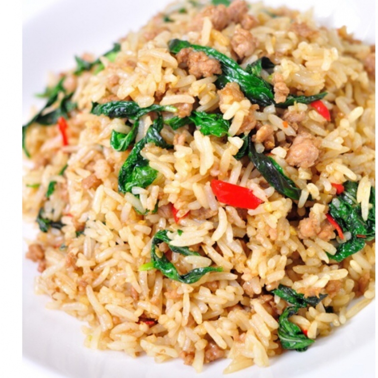 Order Basil Fried Rice food online from Thai Silver Spoon store, Springboro on bringmethat.com