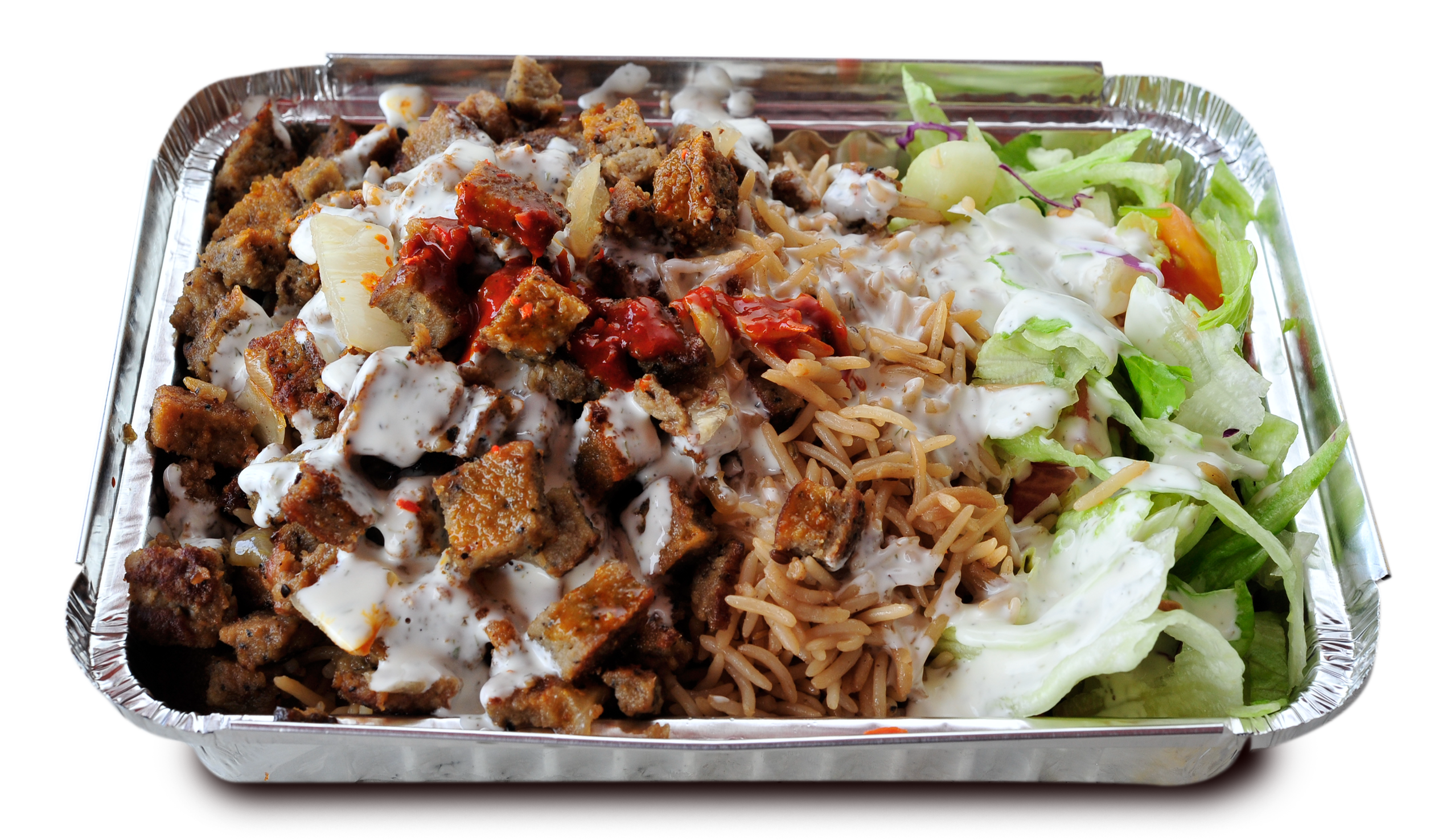 Order Lamb over Rice food online from Shahs Halal Food store, Holbrook on bringmethat.com