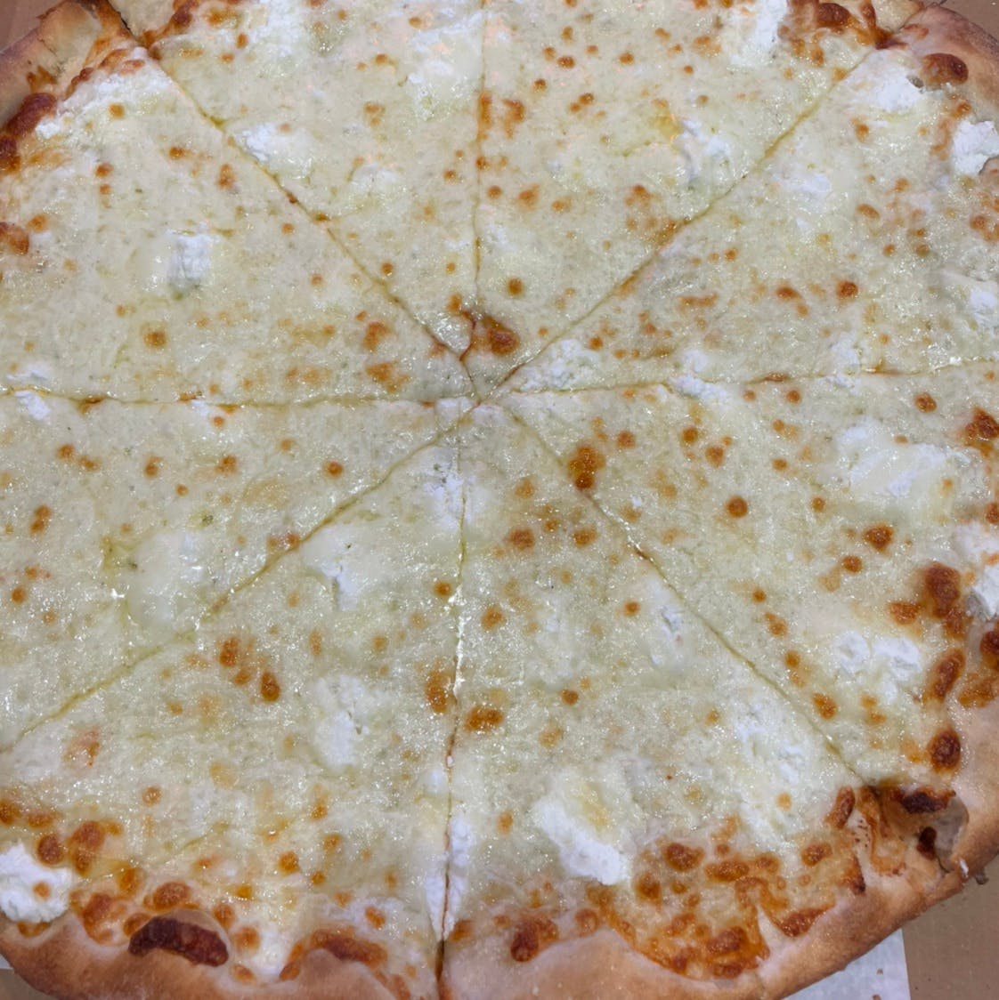 Order White Pizza - 14'' (6 Cut) food online from Michelangelo's Pizza store, East Brunswick on bringmethat.com