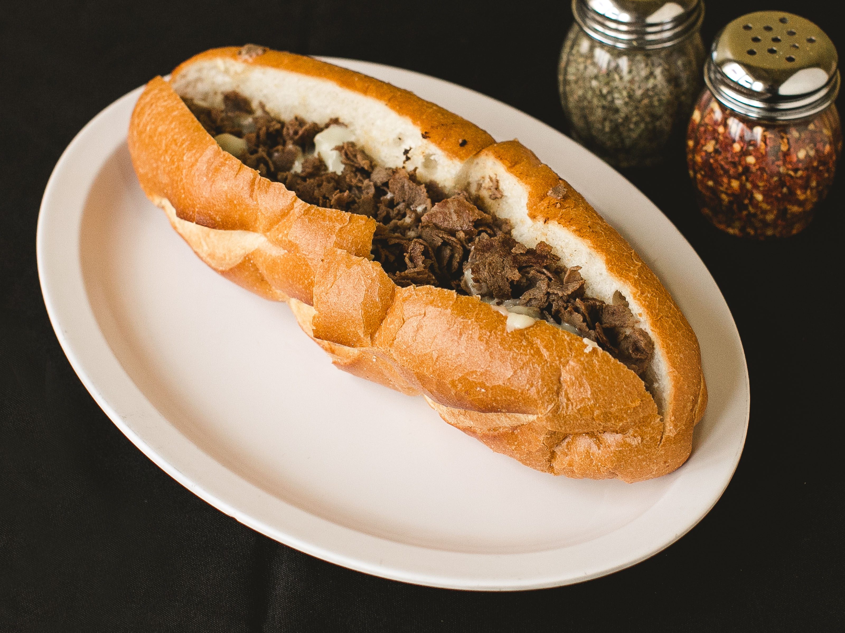 Order Cheese Steak Sandwich food online from Santi Pizza store, Maple Shade on bringmethat.com