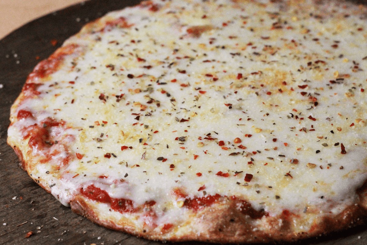 Order Cheese Pizza food online from Pizzarev River Walk store, Bakersfield on bringmethat.com