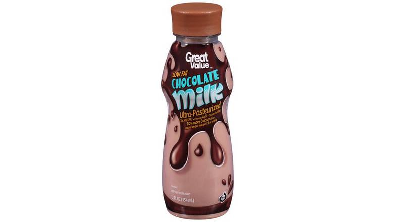 Order Great Value Low Fat 1% Chocolate Milk food online from Trumbull Mobil store, Trumbull on bringmethat.com